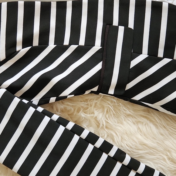 H&M black and white structured blazer size 6 - Picture 11 of 14